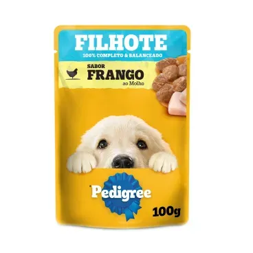 Hero_Racao Umida Pedigree Sache Caes Filhotes Frango ao Molho